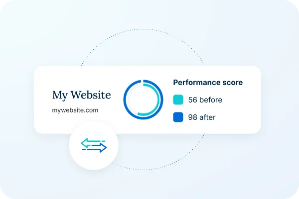 Illustration of WP Engine migration user interface