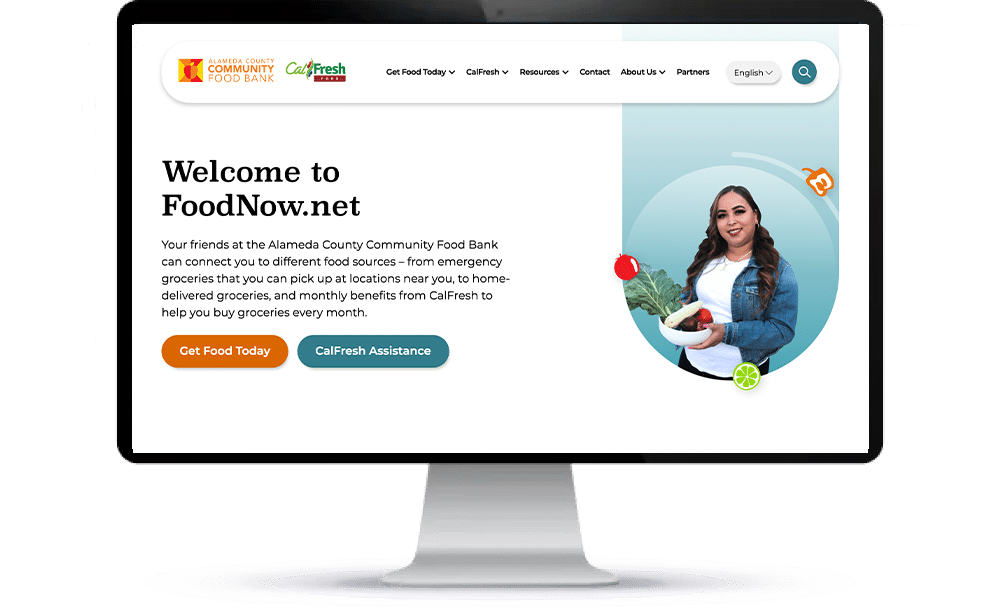 Food Now homepage